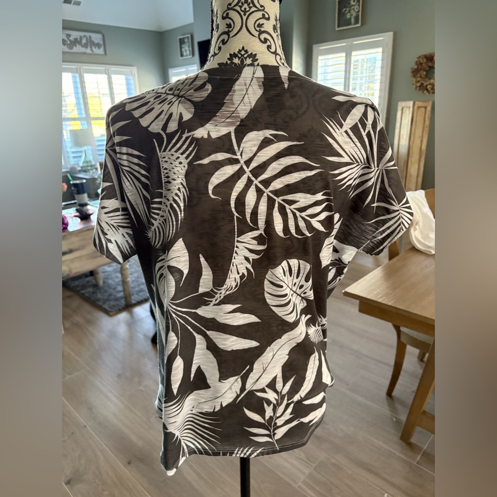 Women's Tropical Print Top - brown size XL from Tryst - Picture 5 of 8